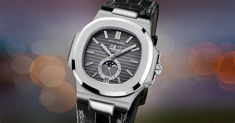 Patek Philippe Nautilus black strap